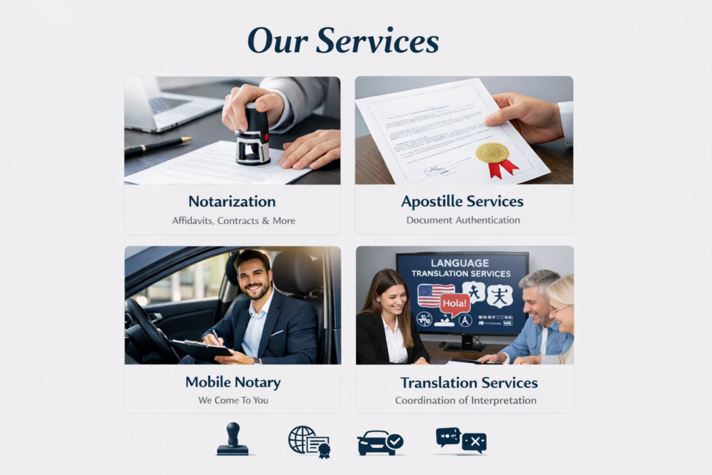 Translation services and apostille services
